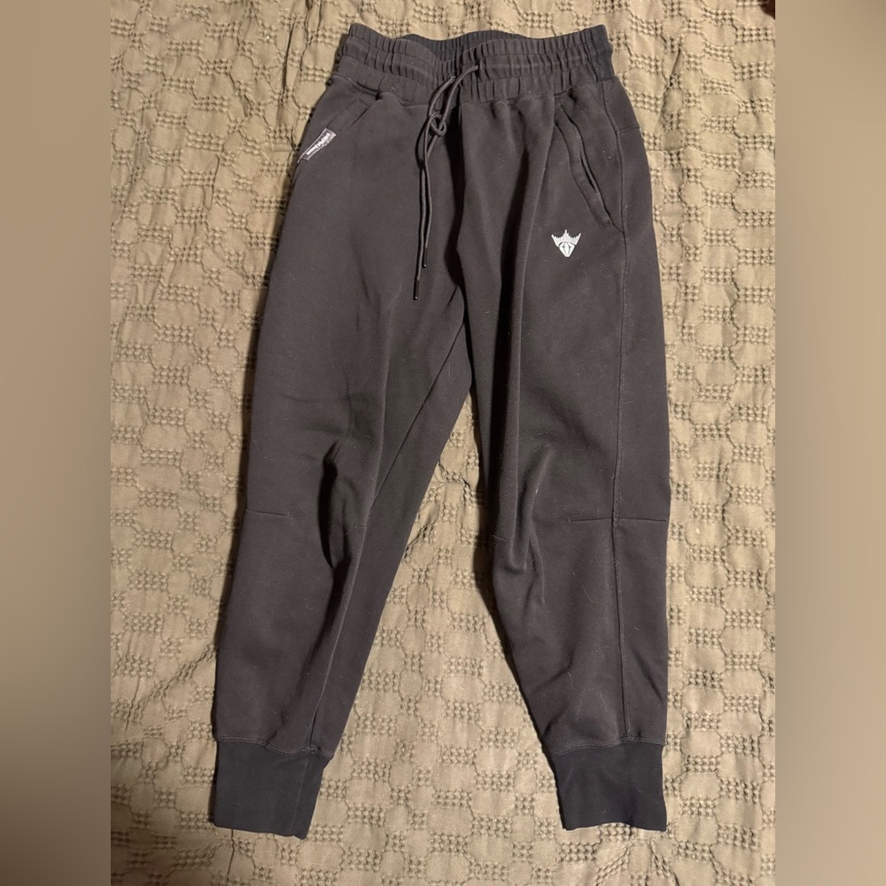 Black Jogger Pants with Logo